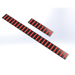 Aparatoare Furca/Cadru Sport Gadget Stripes Red/Yellow/Cream Mat