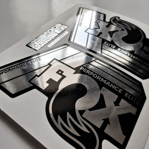 Stickere Furca FOX 34 Performance Elite Decal Kit Midnight/Green