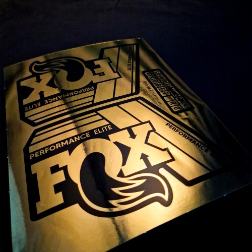 Stickere Furca FOX 34 Performance Elite Decal Kit Midnight/Orange