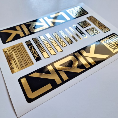 Stickere Furca FOX 36 Performance Elite Decal Kit Midnight/Lime