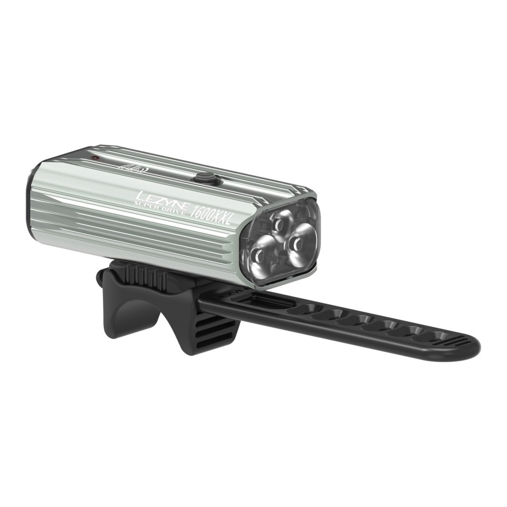 Lumina Fata Lezyne Super Drive 1600Xxl Lite Grey Bicycle Light