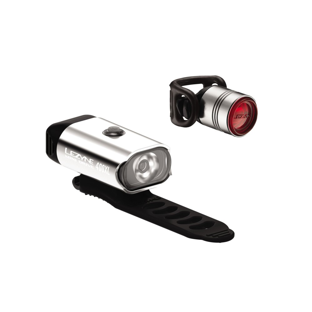 Set Lumini Lezyne Mini Drive 400 Xl / Femto Pair Polish Bicycle Light