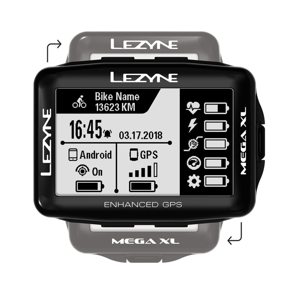 Computer Lezyne Mega Xl Gps Black