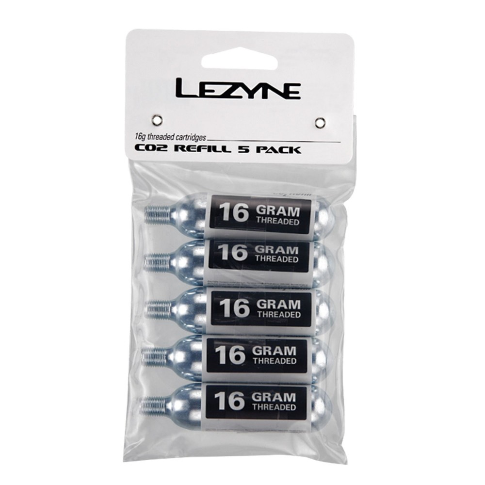 Cartus CO2 Lezyne 16G Co2 Cartridge - 5 Pack