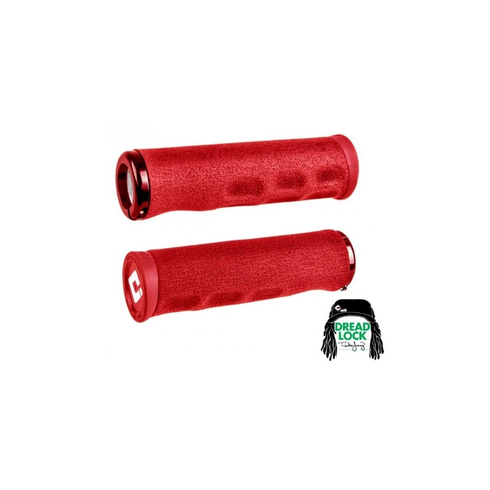 Mansoane Odi F-1 Series Dread Lock V2.1 Lock-On Grips Red