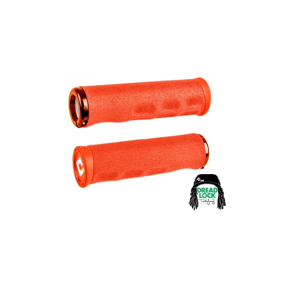 Mansoane Odi F-1 Series Dread Lock V2.1 Lock-On Grips Orange