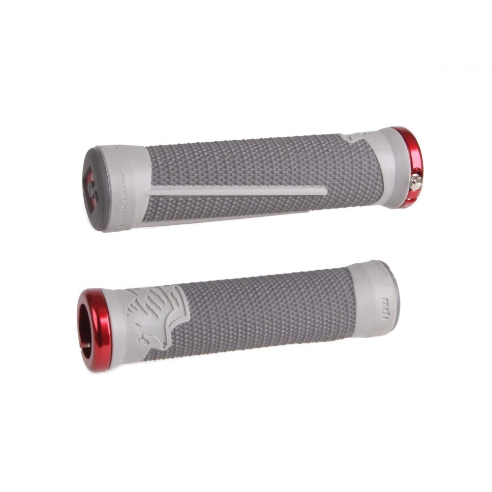 Mansoane Odi Ag2 V2.1 Lock-On Grips Graphite/Coolgray With Red Clamps
