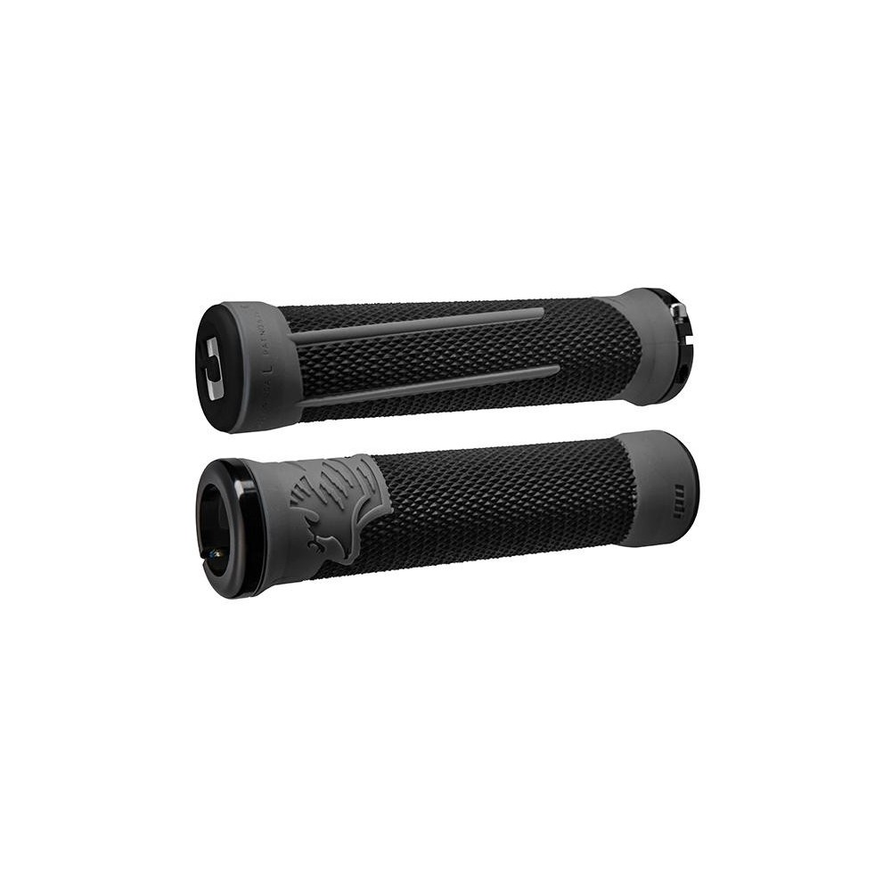 Mansoane Odi Ag2 V2.1 Lock-On Grips Black/Graphite With Black Clamps