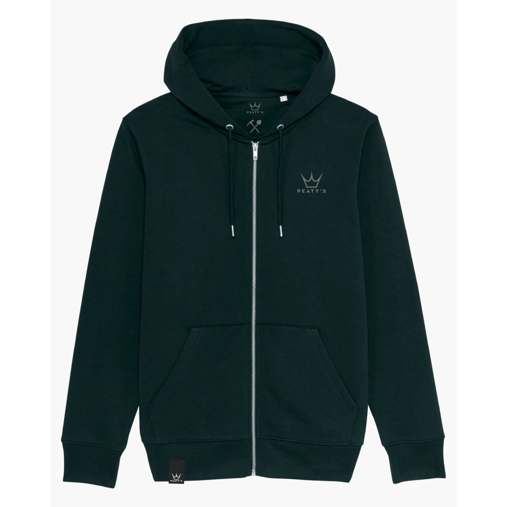 Peaty's AW23 RideWear Zip Hoody - Hold Tight Get Loose / Black XL