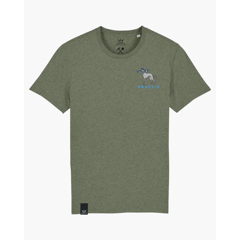 Peaty's AW23 RideWear T-Shirt - Whippet / Khaki XL