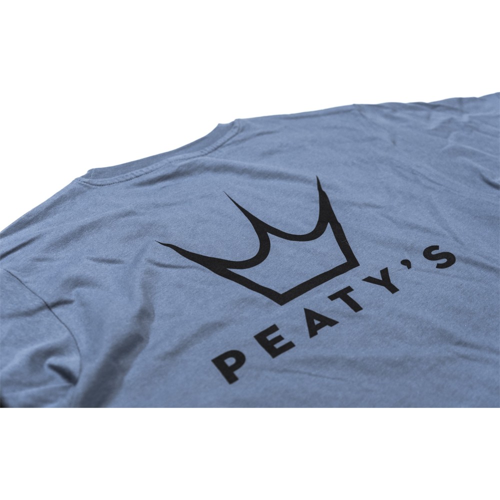 Peaty's Ride Wear Printed T-Shirt - Faded Denim - XL