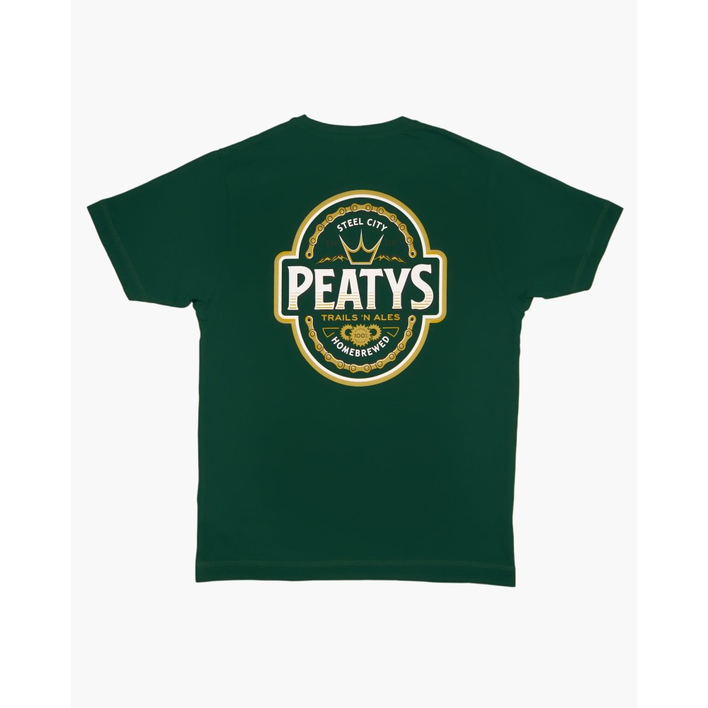 Peaty's Homebrew T-Shirt Bottle Green XL