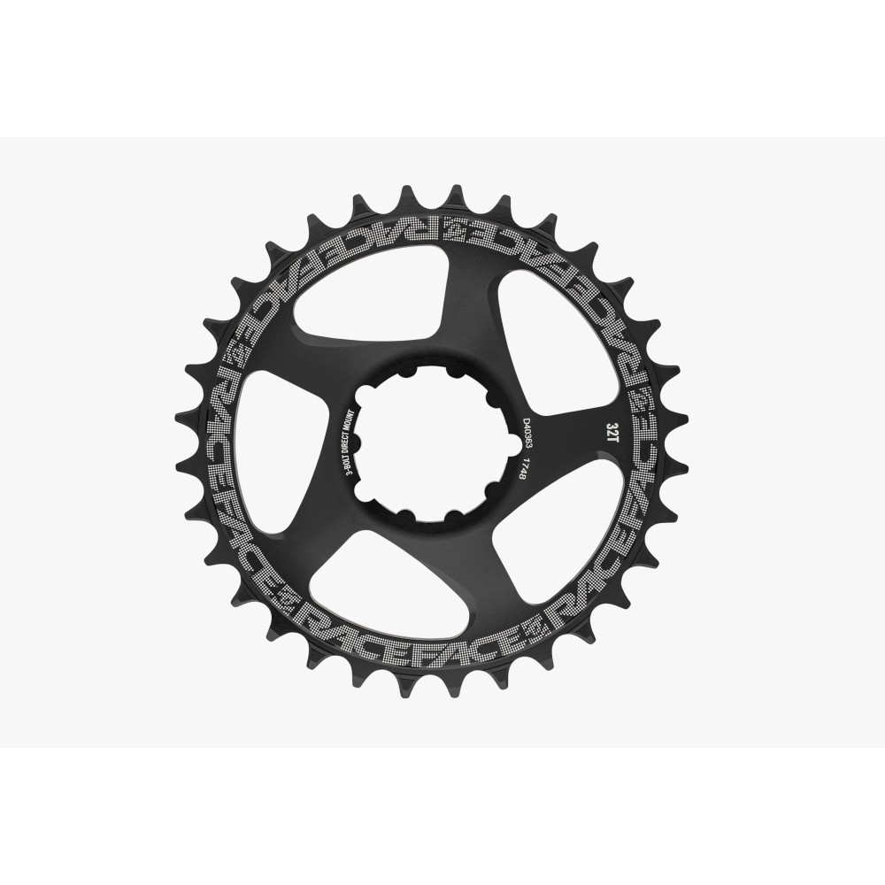 RACE FACE CHAINRING DM 34T BLACK 3 BOLT COMP 10-12S