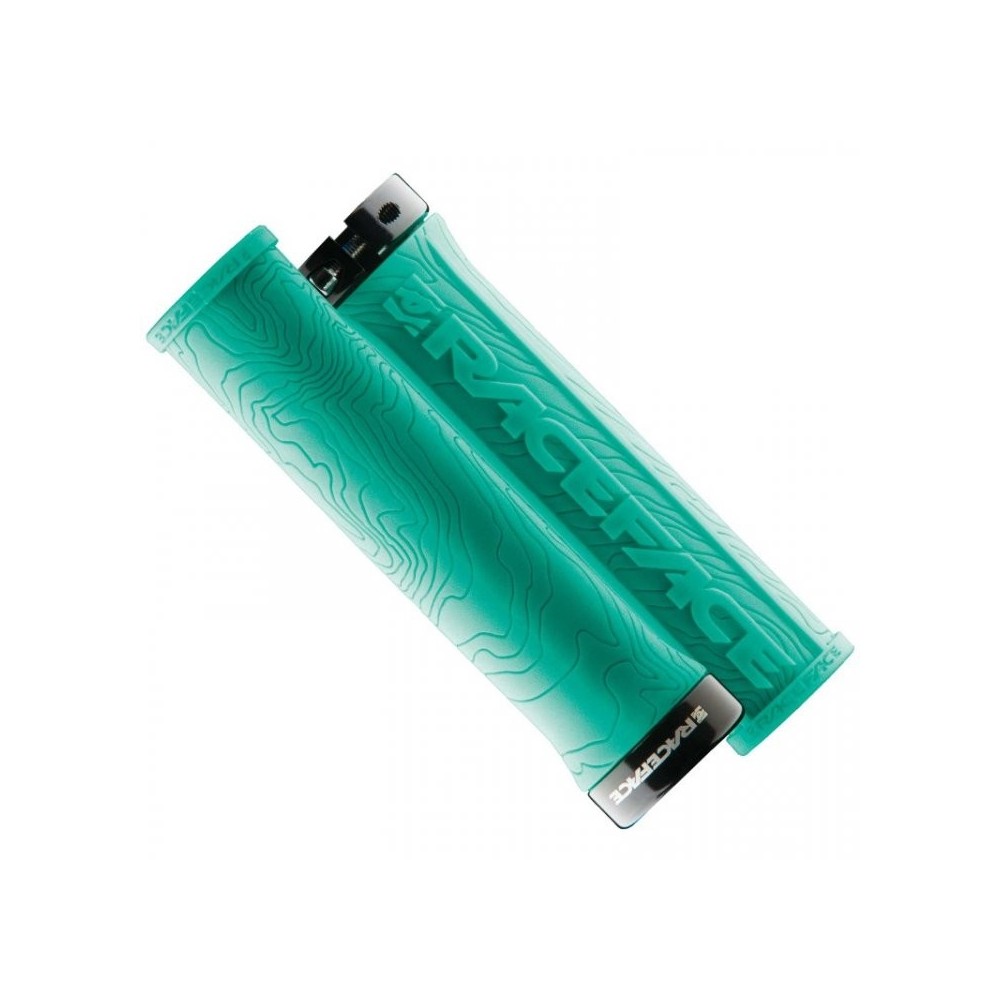 RACE FACE GRIP HALF NELSON W/LOCK TURQUOISE