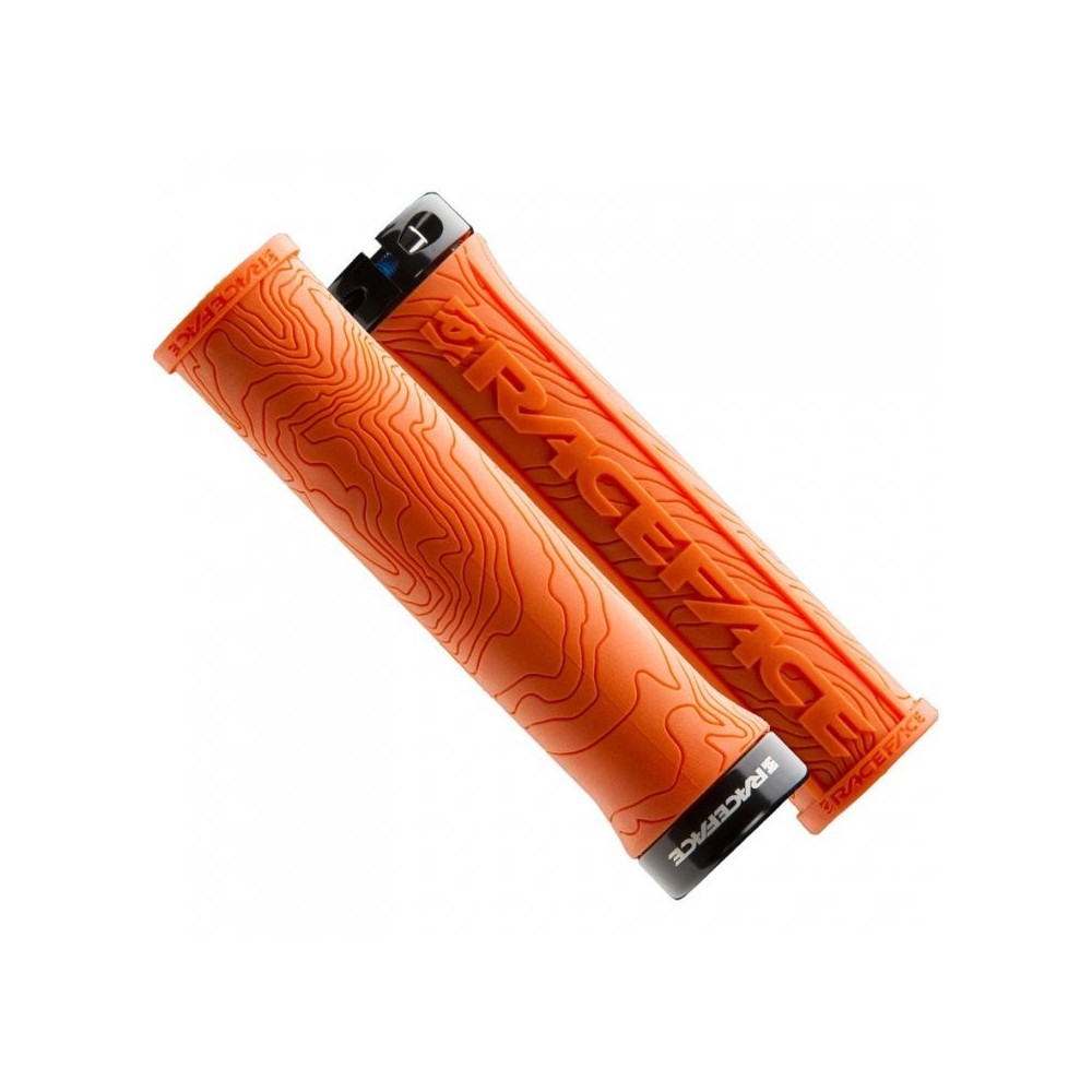 RACE FACE GRIP HALF NELSON W/LOCK ORANGE