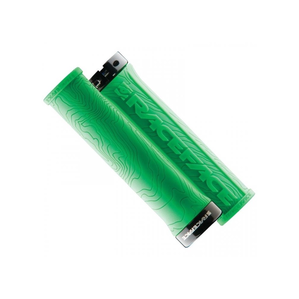 RACE FACE GRIP HALF NELSON W/LOCK GREEN