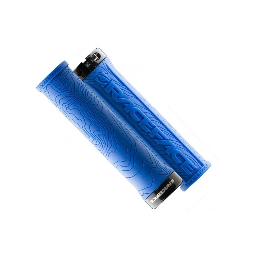 RACE FACE GRIP HALF NELSON W/LOCK BLUE