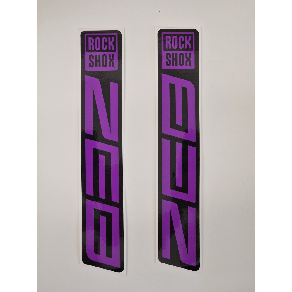 Sticker Rock Shox ZEB Replica Logo Decals Purple