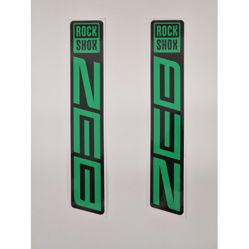 Sticker Rock Shox ZEB Replica Logo Decals Green
