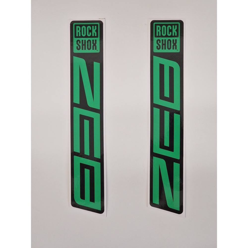 Sticker Rock Shox ZEB Replica Logo Decals Green