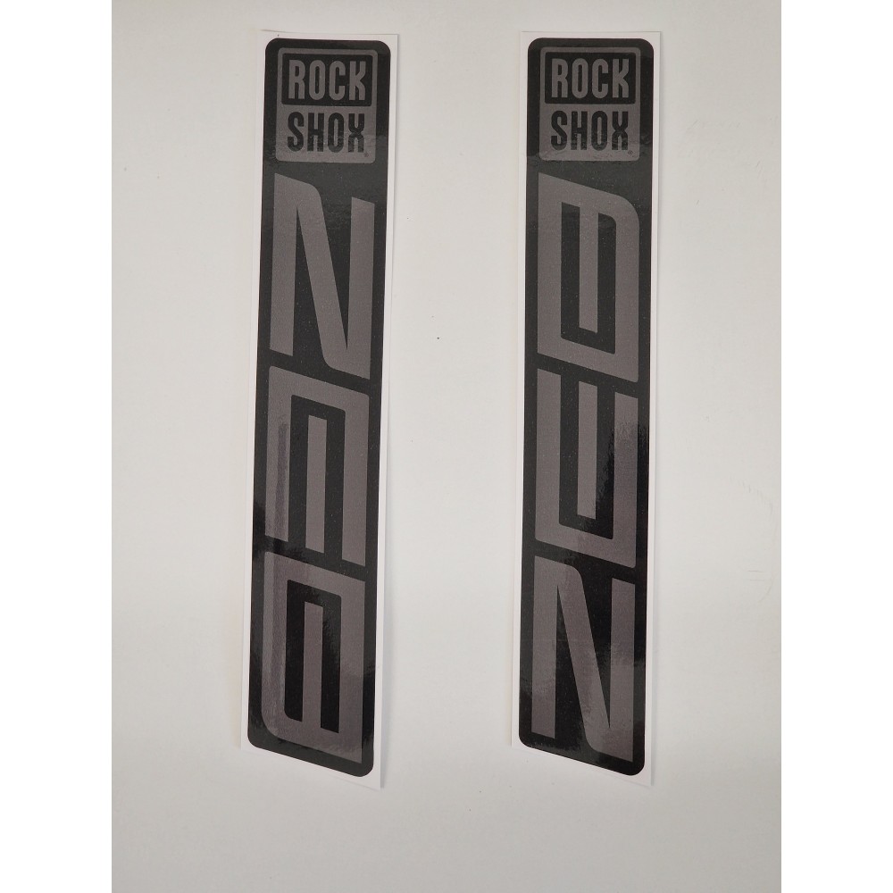 Sticker Rock Shox ZEB Replica Logo Decals Grey