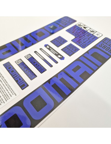 Stickere RockShox Domain Replica Decal Kit Black/Blue