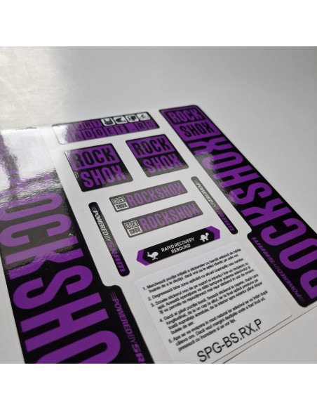 Stickere RockShox Recon V3 Replica Decal Kit Black/Purple