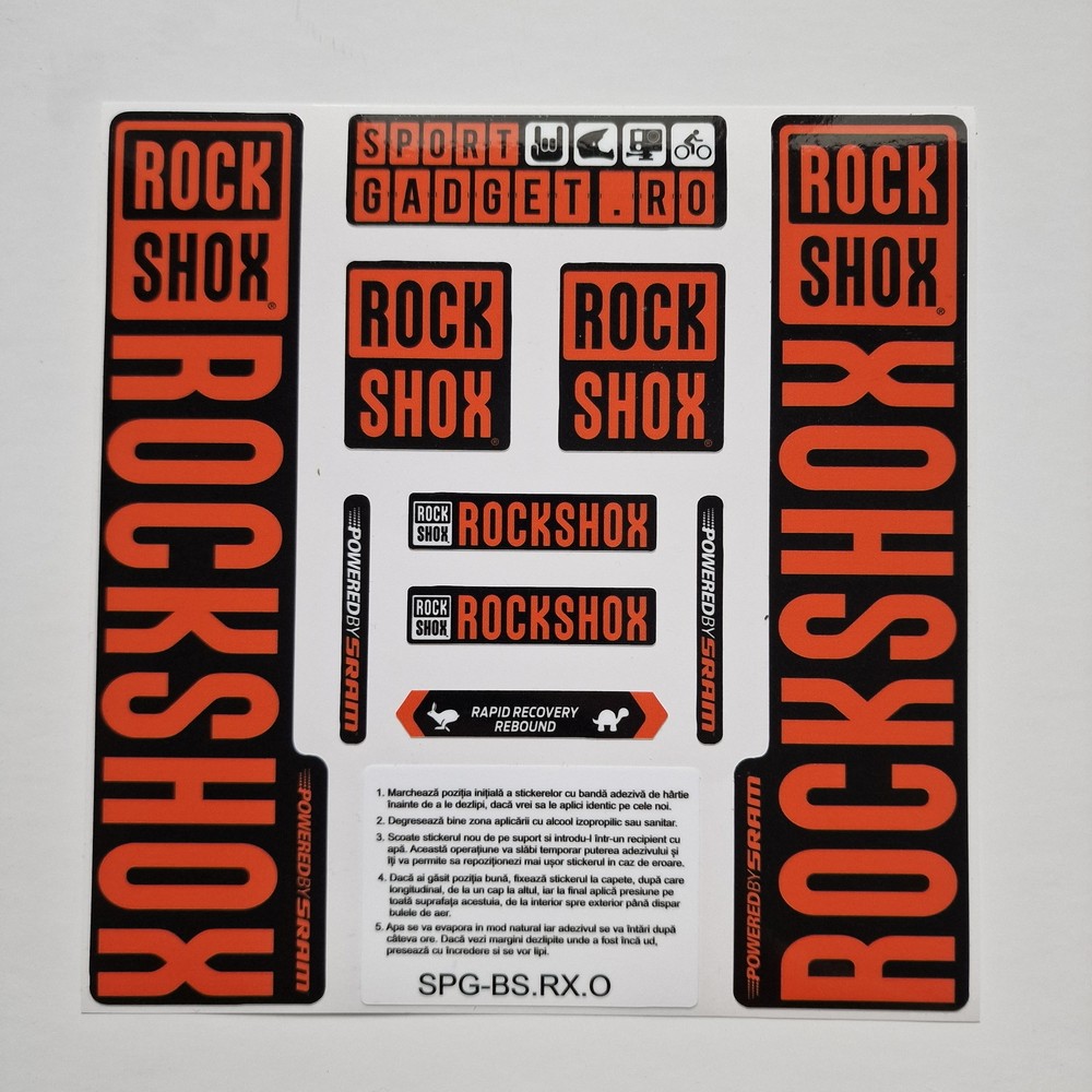 Stickere RockShox Lyrik V3 Replica Decal Kit...