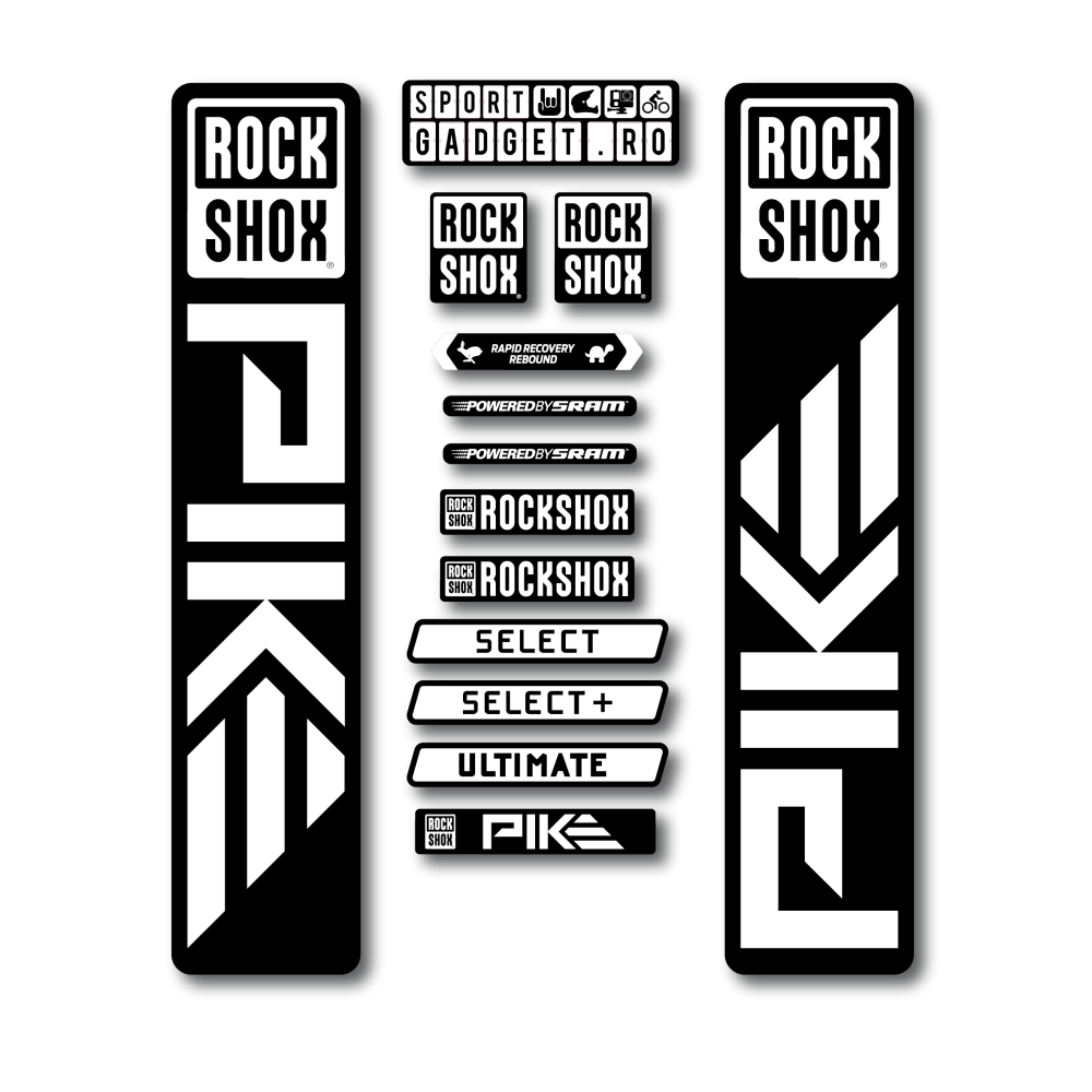 Stickere RockShox Pike 2023 Replica Decal Kit Black/White