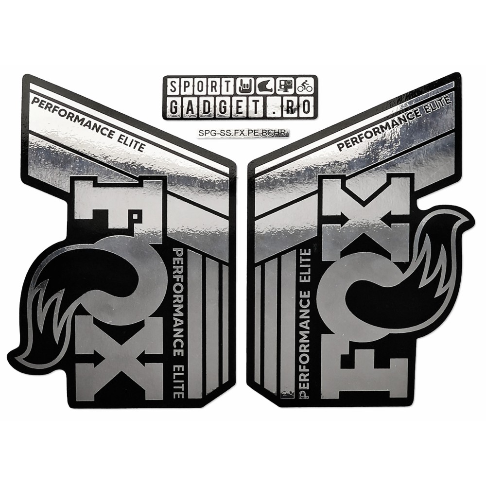 Stickere Fox 34/36/38 Performance Elite Replica Decal Kit Metallic-Glossy Chrome