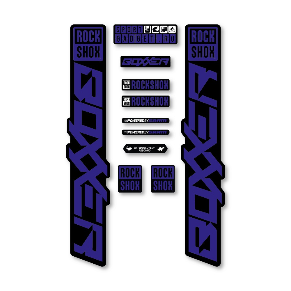 Stickere RockShox Boxxer V4 Replica Decal Kit Blue