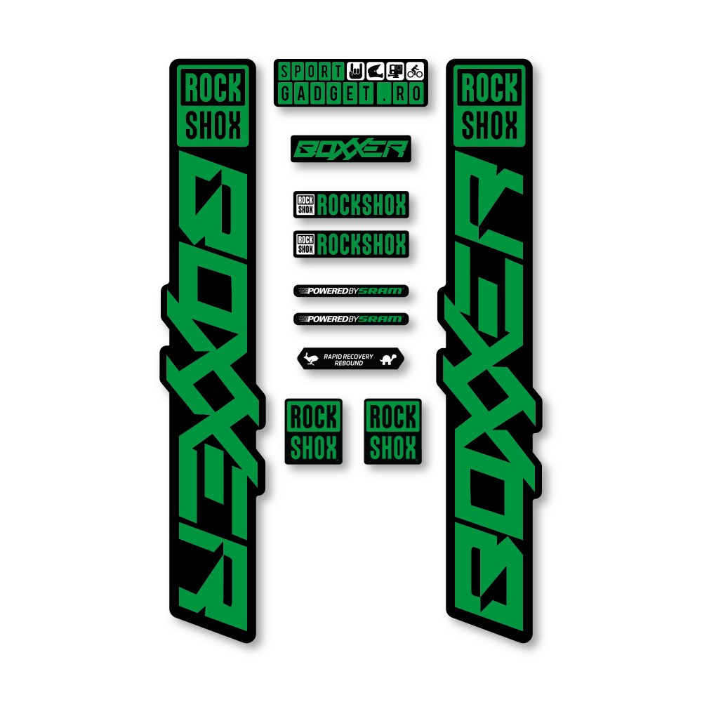 Stickere RockShox Boxxer V4 Replica Decal Kit Green