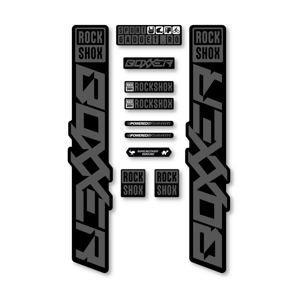 Stickere RockShox Boxxer V4 Replica Decal Kit Grey