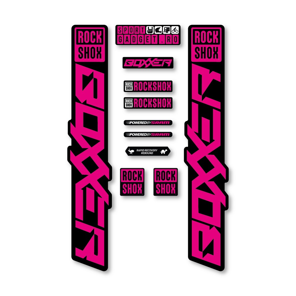 Stickere RockShox Boxxer V4 Replica Decal Kit Magenta