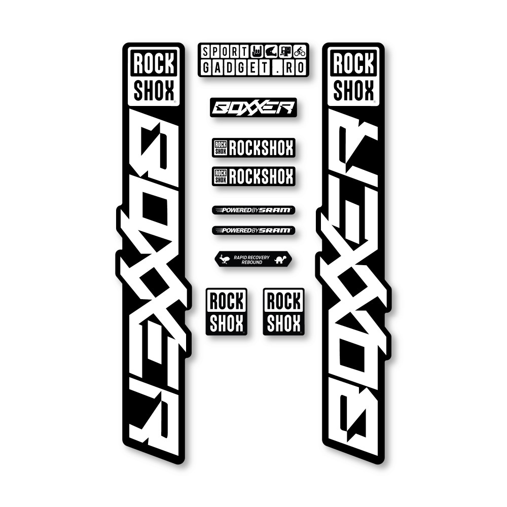 Stickere RockShox Boxxer V4 Replica Decal Kit White