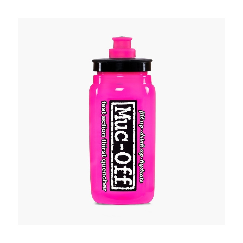 Bidon Muc-Off X Elite Fly Water Bottle Roz 750ml