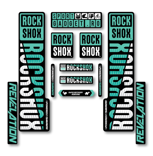 Stickere RockShox Revelation V3 Replica Decal Kit...