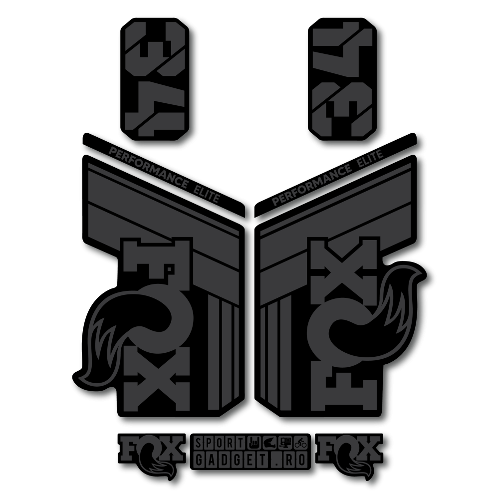 Stickere Fox 34 Performance Elite V1 Replica Decal Kit Midnight