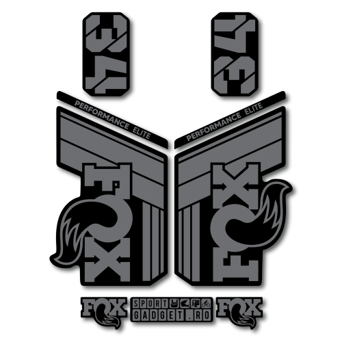 Stickere Fox 34 Performance Elite V1 Replica Decal Kit Grey