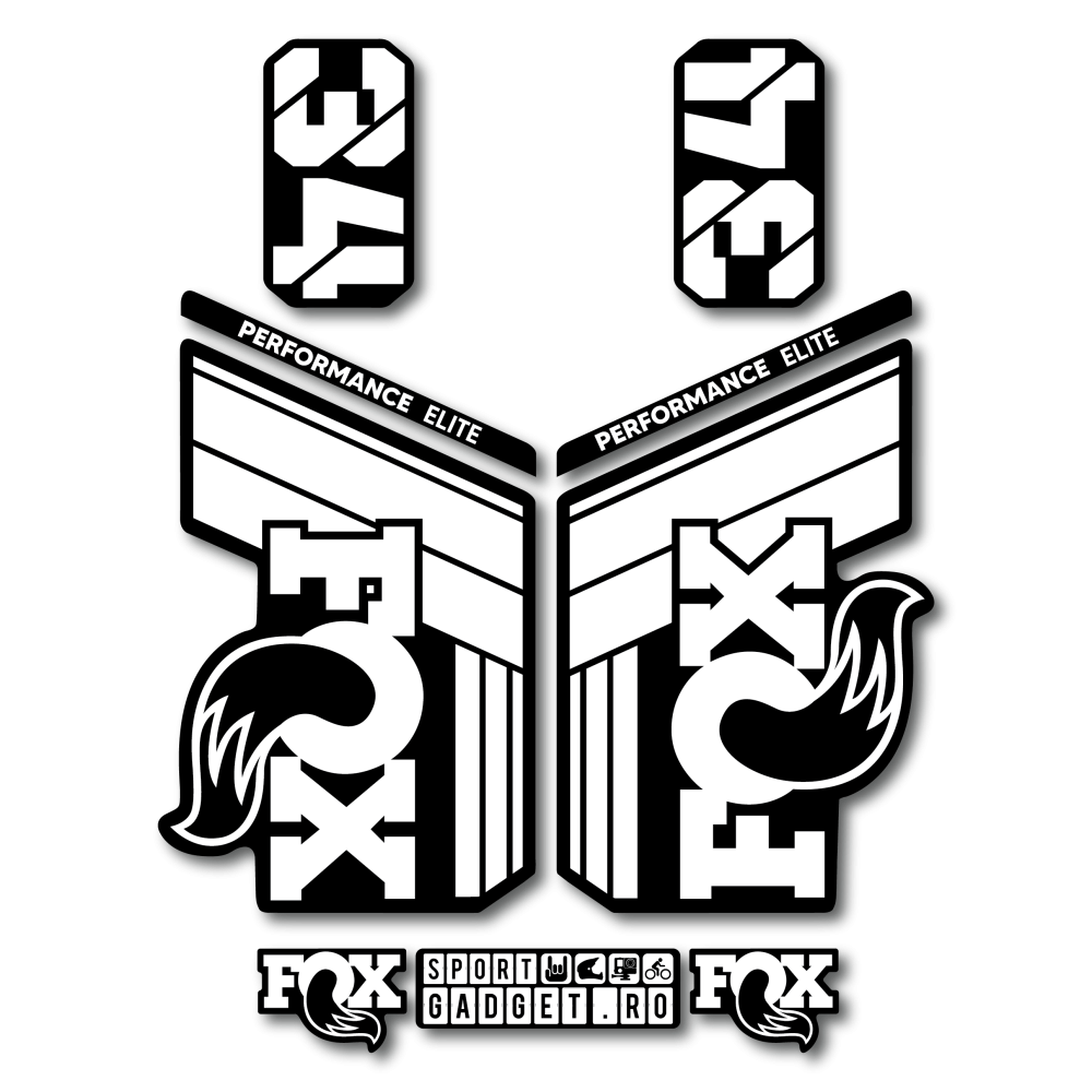 Stickere Fox 34 Performance Elite V1 Replica Decal Kit White