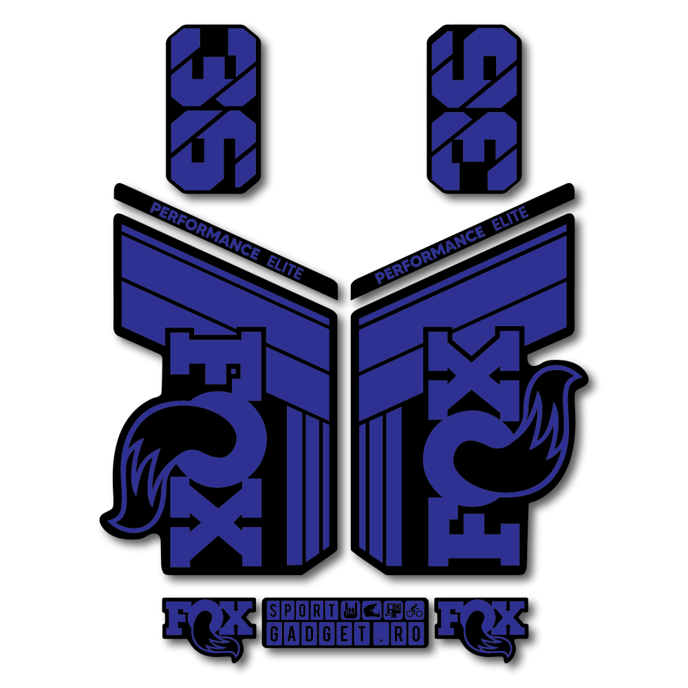 Stickere Fox 36 Performance Elite V1 Replica Decal Kit Blue