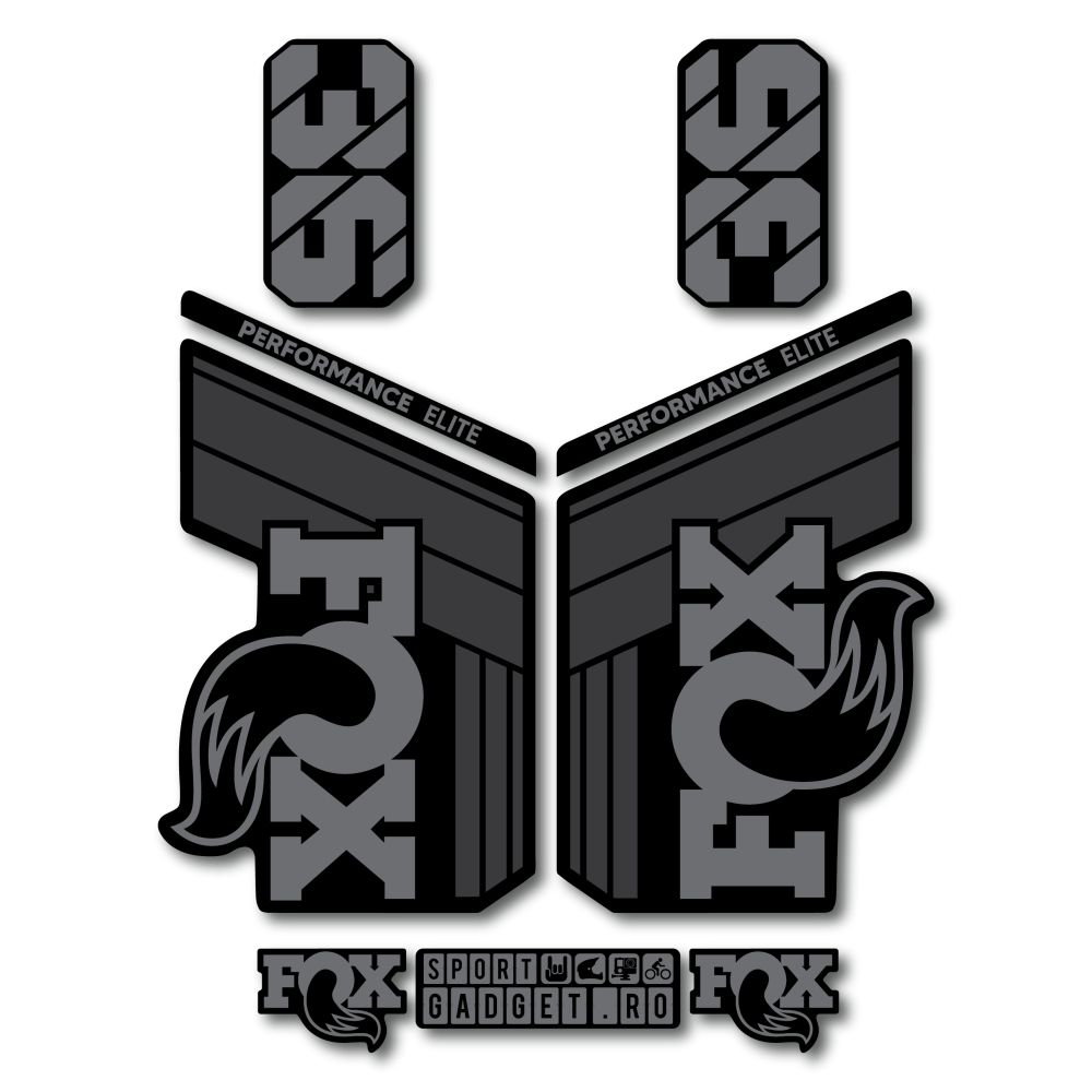 Stickere Fox 36 Performance Elite V1 Replica Decal Kit Midnight/Grey