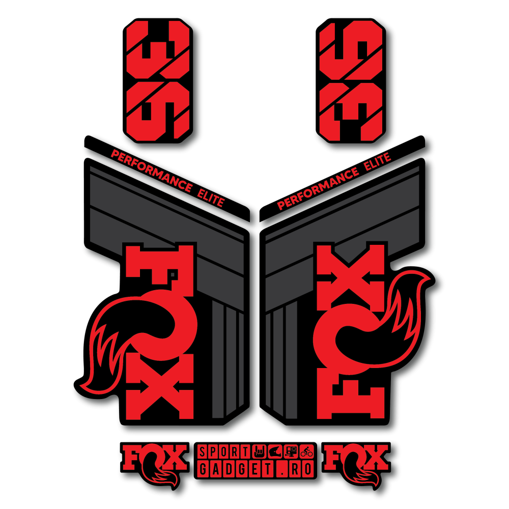 Stickere Fox 36 Performance Elite V1 Replica Decal Kit Midnight/Red