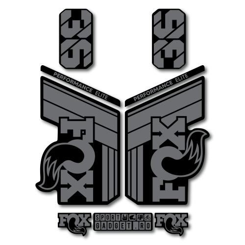 Stickere Fox 36 Performance Elite V1 Replica Decal Kit Grey