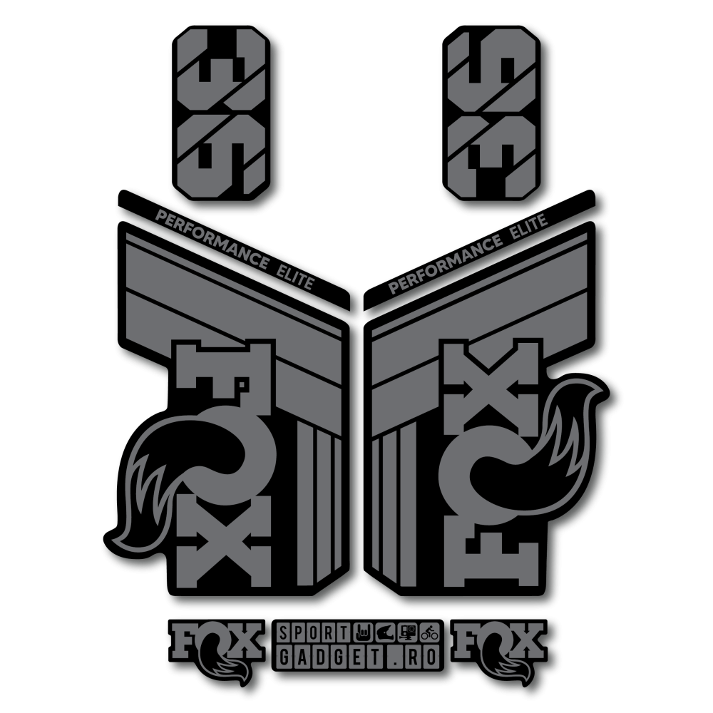 Stickere Fox 36 Performance Elite V1 Replica Decal Kit Grey