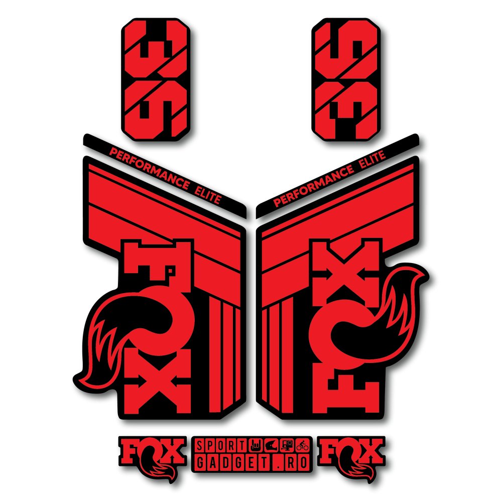 Stickere Fox 36 Performance Elite V1 Replica Decal Kit Red