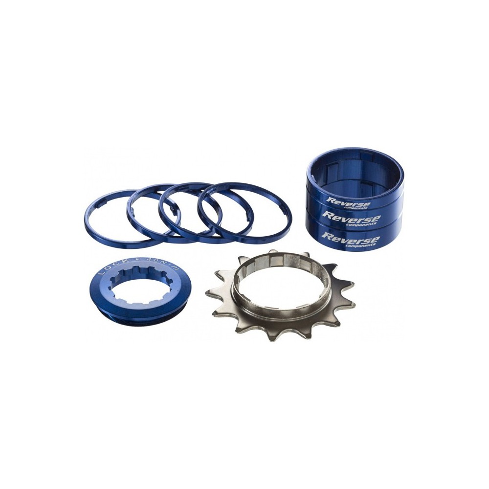 Kit single speed Reverse 13T albastru inchis