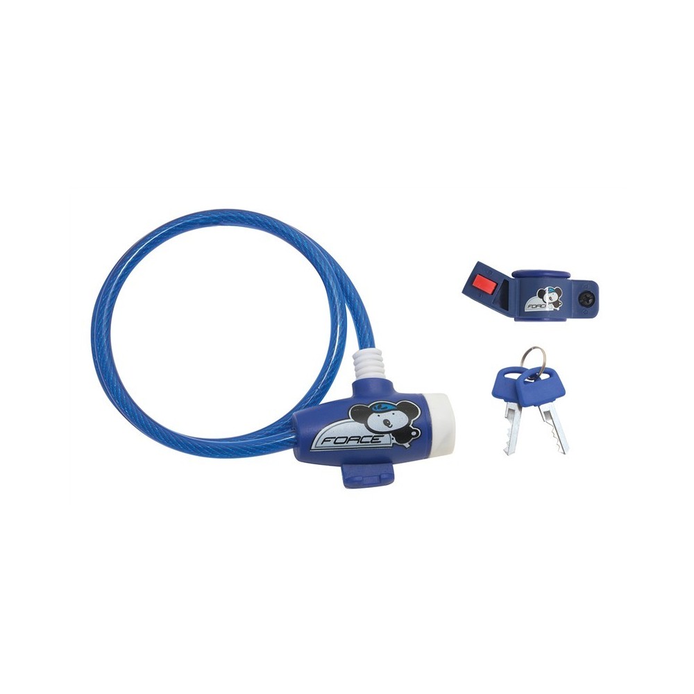 Lacat Force pentru copii 80 cm/8 mm albastru