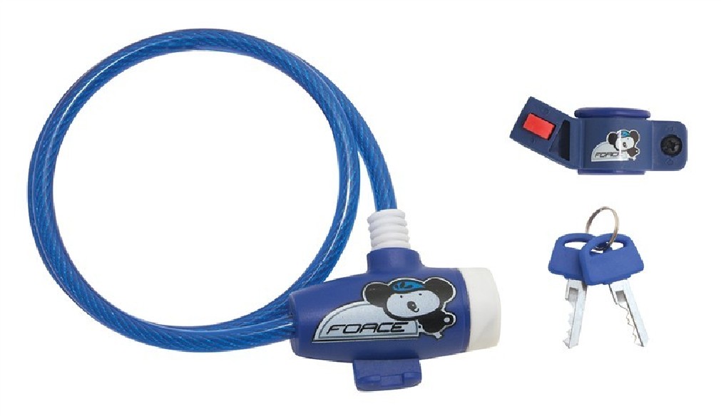 Lacat Force pentru copii 80 cm/8 mm albastru