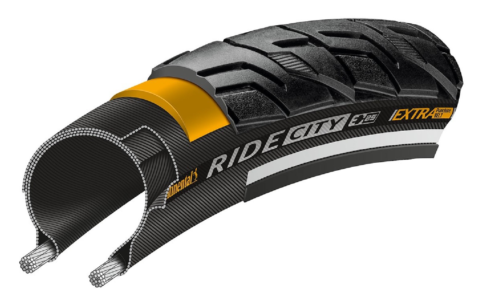 Anvelopa Continental Ride City Reflex EXTRa PunctureBelt 37-622 (28x1 3/8x1 5/8)